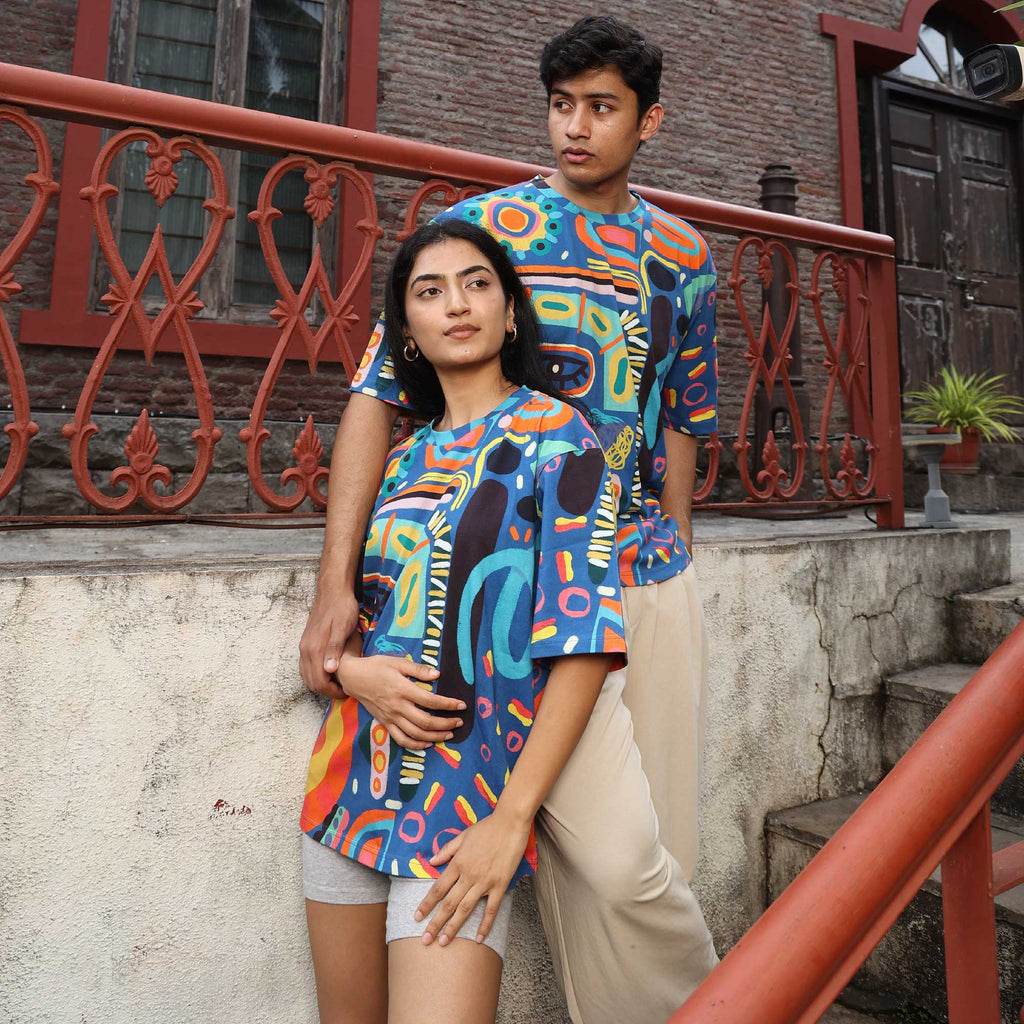 Oversized Unisex Tee - Electric