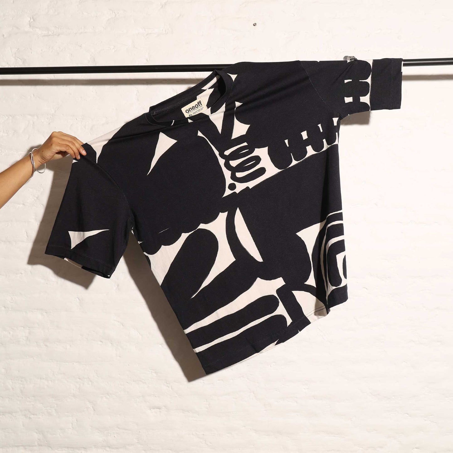 Oversized Unisex Art Tee - Ink Block