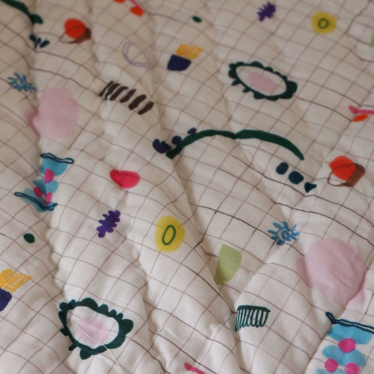 Double Bed Quilt - Play Grid