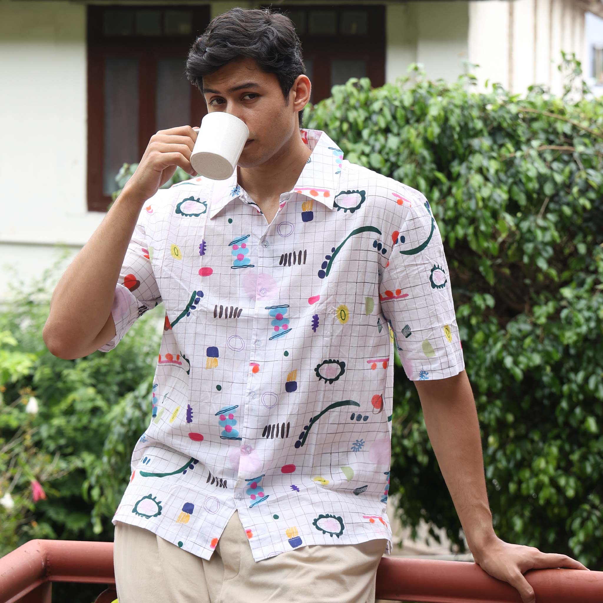 Boxy Shirt - Play Grid