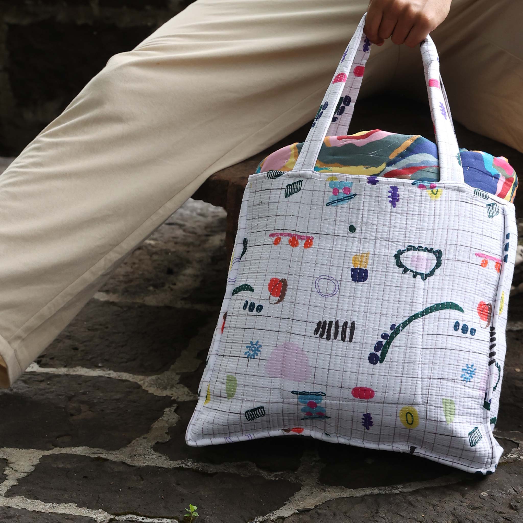 Tote Bag Big - Play Grid