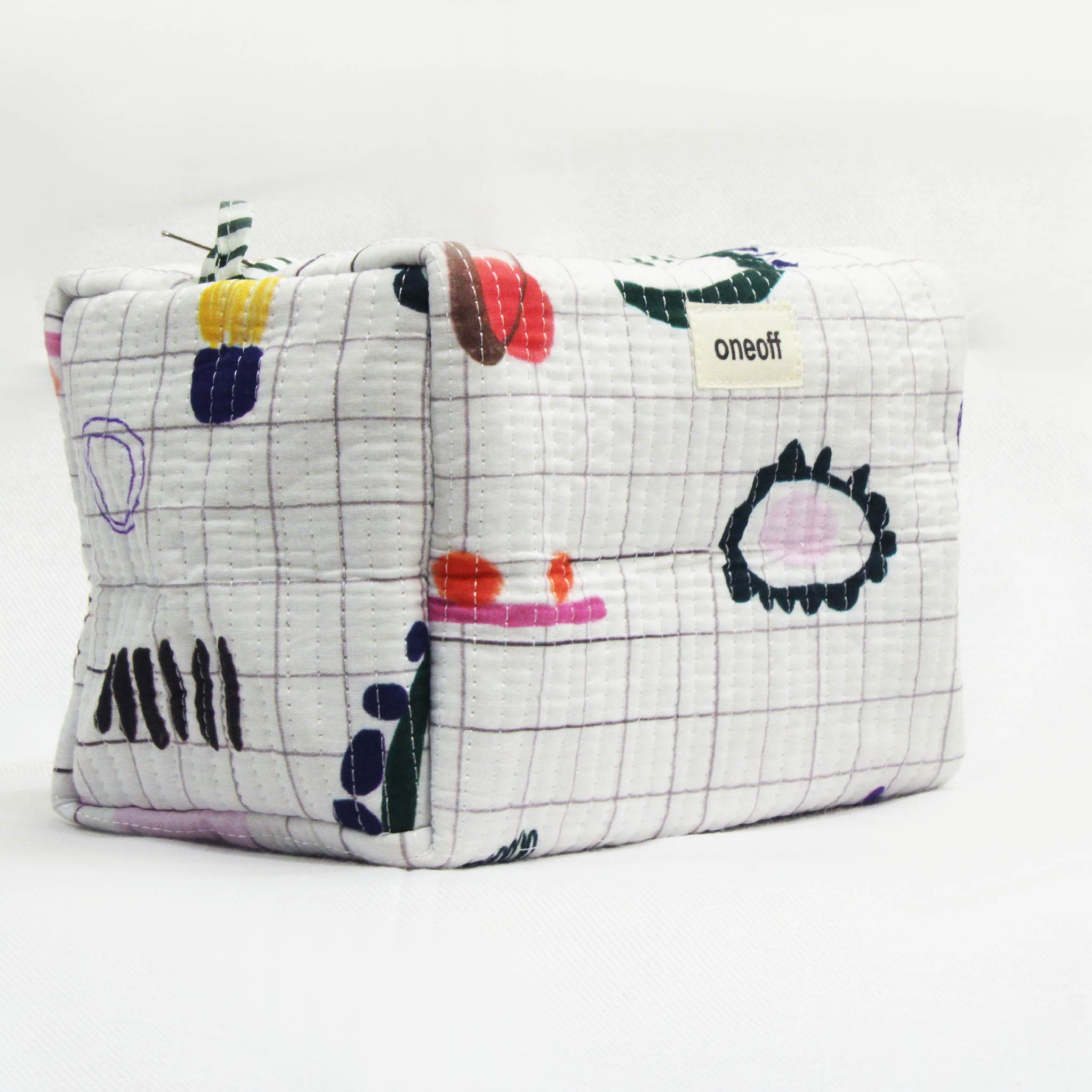 Quilted Utility Bag - Play Grid