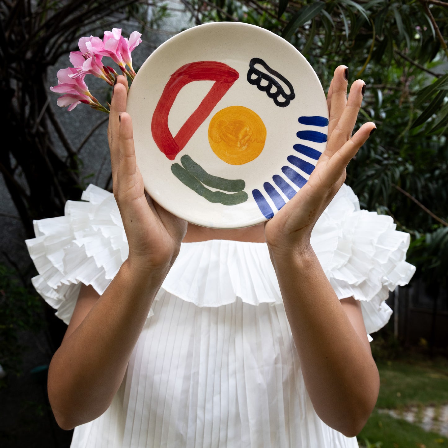 Ceramic Dish 7" - Sun